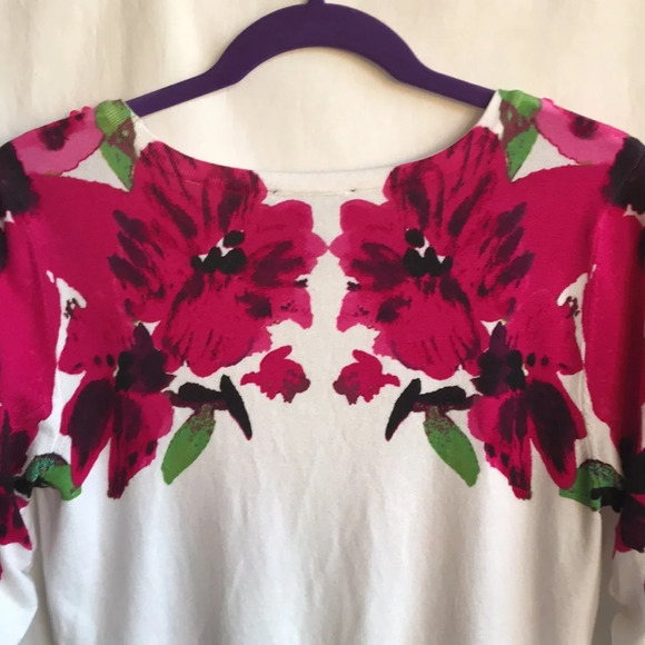 INC International Concepts floral sweater, size PL - Picture 3 of 12